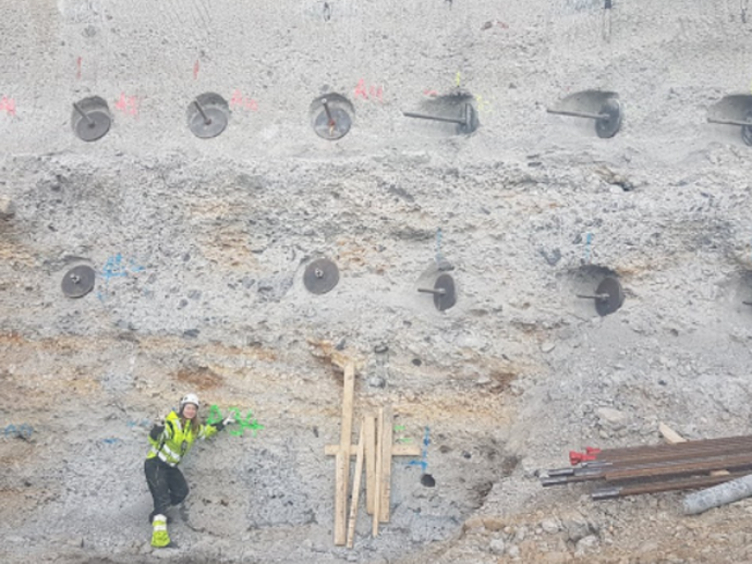 Female Keller project manager on site
